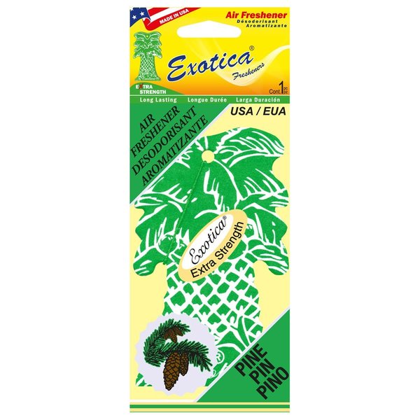 Exotica Fresheners AIR FRESHENER PINE/SINGLE TRILINGUAL PT1PIN